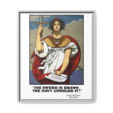 The sword is drawn, the Navy upholds it!