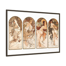 Alphonse Maria Mucha's The Seasons (1897). Famous Art Nouveau artwork