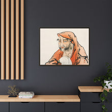 Daruma (Bodhidharma) with a horsetail whisk by Kōno Bairei (1844-1895).