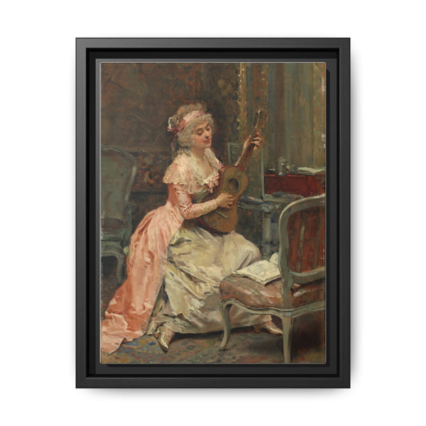 Woman with a Guitar (c. 1870) by Raimundo de Madrazo y Garreta - NOMADEN ART GALLERY
