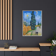 Vincent van Gogh's Road with Cypress and Star (1890) - NOMADEN ART GALLERY