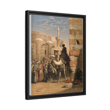 Egypt: a street with a man smoking and riding a camel. Chromolithograph after C. F. H. Werner, 1873.