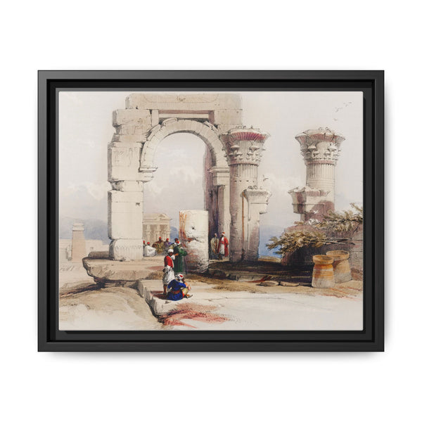 Ruins Temple on the Island of Biggeh Nubia illustration by David Roberts (1796–1864) - NOMADEN ART GALLERY