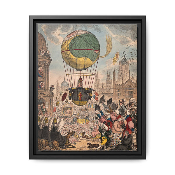 William Wyndham Grenville, Baron Grenville, dispensing Roman Catholic tracts from a balloon to the people of Oxford - NOMADEN ART GALLERY