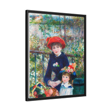 Dos hermanas (en la terraza) (1881) de Pierre-Auguste Renoir 