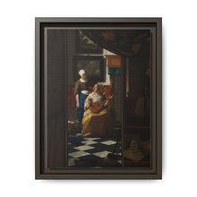The Love Letter (ca. 1669 –1670) by Johannes Vermeer - NOMADEN ART GALLERY