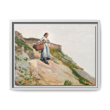 Girl Carrying a Basket (1882) by Winslow Homer - NOMADEN ART GALLERY