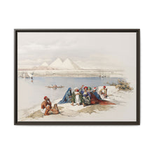 Pyramids of Gezeeh (Giza) from the Nile illustration by David Roberts (1796–1864) - NOMADEN ART GALLERY