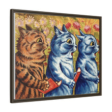 Three cats singing. Gouache by Louis Wain, 1925/1939