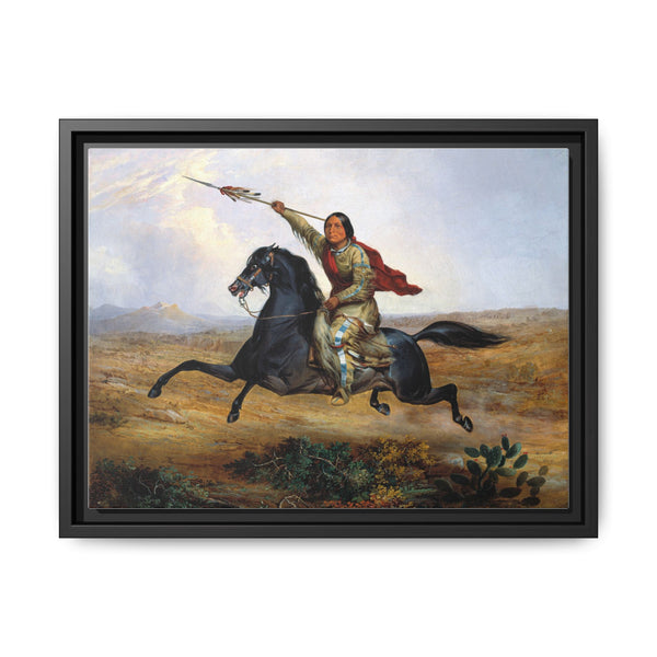 Ko-rak-koo-kiss, a Towoccono Warrior (1844), vintage man illustration by John Mix Stanley - NOMADEN ART GALLERY