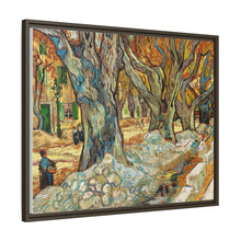 The Large Plane Trees (Road Menders at Saint-Rémy) (1889) by Vincent Van Gogh. Original from The Cleveland Museum of Art. - NOMADEN ART GALLERY
