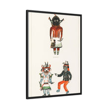 Hopi Katcinas - Piokot Turkwinu Turkwinu Mana (1895) drawn by the native people from the book of Jesse Walter Fewkes