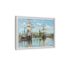 Ships Riding on the Seine at Rouen (1872–1873) by Claude Monet - NOMADEN ART GALLERY