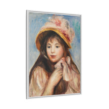 Mädchen mit rosa Haube (Jeune fille au chapeau rose) (1894) von Pierre-Auguste Renoir
