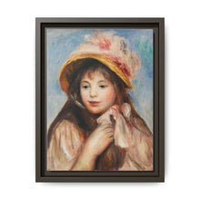 Girl with Pink Bonnet (Jeune fille au chapeau rose) (1894) by Pierre-Auguste Renoir - NOMADEN ART GALLERY