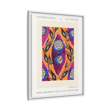 Flower pochoir pattern in Art Nouveau oriental style