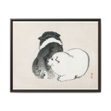 Black and white puppies by Kōno Bairei (1844-1895). - NOMADEN ART GALLERY