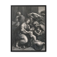 Saint Mary (the Blessed Virgin) and Saint Joseph with the Christ Child, Saint John the Baptist and Saint Elizabeth. Engraving by J. Frey - NOMADEN ART GALLERY