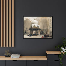 Mosque of Sultan Hassan Cairo illustration by David Roberts (1796–1864) - Framed Wall Art