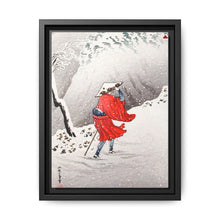 Snowy Evening on a Mountain Path print in high resolution by Hiroaki Takahashi (1871–1945) - NOMADEN ART GALLERY