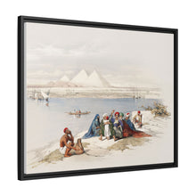 Pyramids of Gezeeh (Giza) from the Nile illustration by David Roberts (1796–1864)
