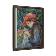 Marie-Thérèse Durand-Ruel cosiendo (1882) de Pierre Auguste Renoir 