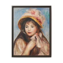 Girl with Pink Bonnet (Jeune fille au chapeau rose) (1894) by Pierre-Auguste Renoir - NOMADEN ART GALLERY