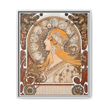 Alphonse Maria Mucha's Zodiaque or La Plume (ca. 1896–1897). Famous Art Nouveau artwork