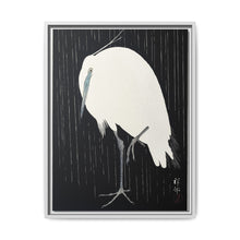 Egret in the rain (1925 - 1936) by Ohara Koson