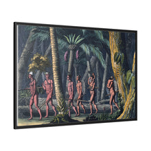 Puri Indians by the Paraiba river, Brazil. Coloured aquatint by P. Fumagalli, ca. 1821, after M. Zu Wied-Neuwied.