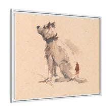A Terrier, Sitting, Facing Left
