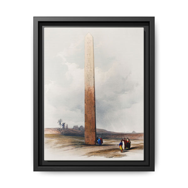 Ancient Egypt Art: Obelisk of Heliopolis by David Roberts - Canvas Wall Art - NOMADEN ART GALLERY