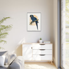 Hyacinthine Macaw (Anodorhynchus hyacinthinus) colored wood-engraved plate by Alexander Francis Lydon.