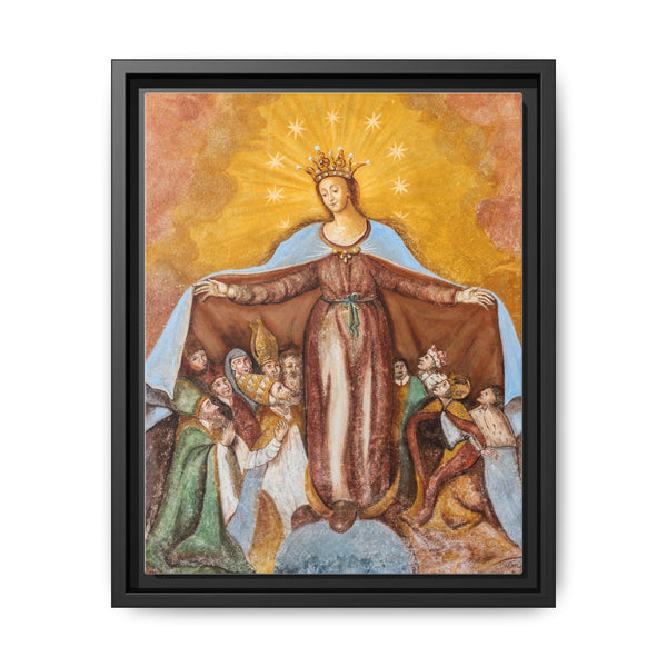 Fresco of Virgin-of-Mercy on the northern wall of the subsidiary church Saint Anna in Saager - NOMADEN ART GALLERY