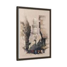 Cairo Street Scene: Vintage Egyptian Wall Art by David Roberts - Art Print Framed
