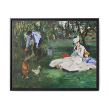 The Monet Family in Their Garden at Argenteuil (1874) by Édouard Manet - NOMADEN ART GALLERY