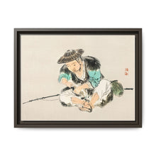 Man maintaining a fishing rod by Kōno Bairei (1844-1895) - NOMADEN ART GALLERY