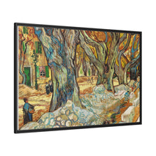 The Large Plane Trees (Road Menders at Saint-Rémy) (1889) by Vincent Van Gogh. Original from The Cleveland Museum of Art. - NOMADEN ART GALLERY