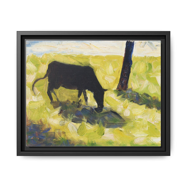 Black Cow in a Meadow (ca. 1881) by Georges Seurat - NOMADEN ART GALLERY