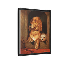 Dignity and Impudence by Sir Edwin Landseer (1877), Landseer’s dog painting of a bloodhound and a terrier - NOMADEN ART GALLERY