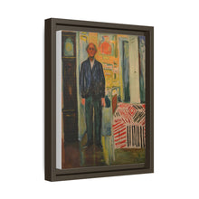 Self-Portrait Between the Clock and the Bed (1940-1943) by Edvard Munch - NOMADEN ART GALLERY
