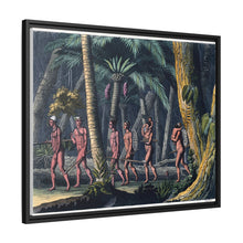 Puri Indians by the Paraiba river, Brazil. Coloured aquatint by P. Fumagalli, ca. 1821, after M. Zu Wied-Neuwied.