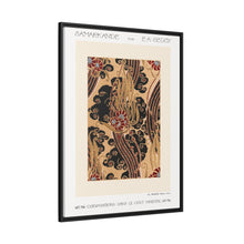 Flower pattern Art Deco stencil print in oriental style. Original from our own 1914 edition of Samarkande