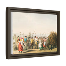 Illustration of rape threshing from The Costume of Yorkshire (1814) by George Walker