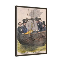 Four men in the basket of a balloon by Mayall.