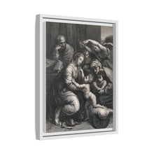Saint Mary (the Blessed Virgin) and Saint Joseph with the Christ Child, Saint John the Baptist and Saint Elizabeth. Engraving by J. Frey