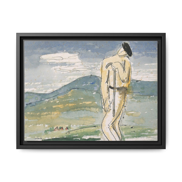 A weary pilgrim (1936) watercolor by Mikulas Galanda - NOMADEN ART GALLERY