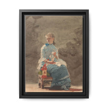 Young Woman Sewing (1876) by Winslow Homer - NOMADEN ART GALLERY
