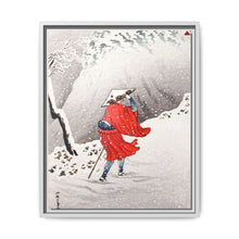 Snowy Evening on a Mountain Path print in high resolution by Hiroaki Takahashi (1871–1945) - NOMADEN ART GALLERY