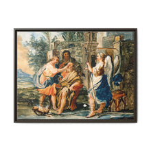 Tobias restoring the eyesight of Tobit in the presence of Raphael and Anna. Gouache painting by a Spanish painter, 19th century. - NOMADEN ART GALLERY